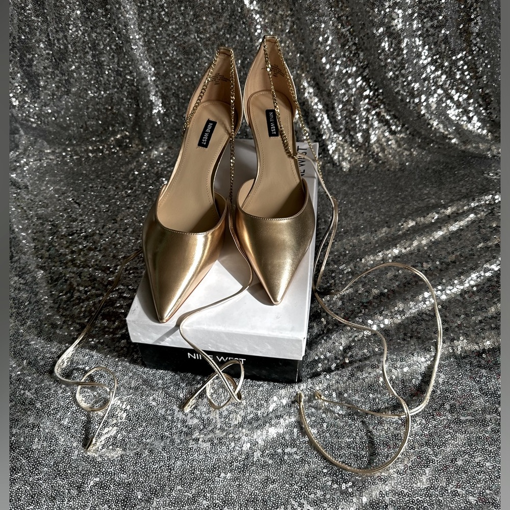 Nine West Gold Heels